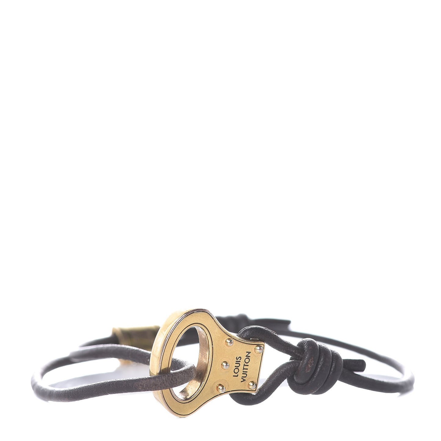 Calfskin Mens Bra Rubbed Archive Slide Bracelet Ebene