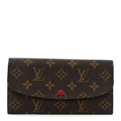 Louis Vuitton Monogram Emilie Wallet Fuchsia 1 of 7