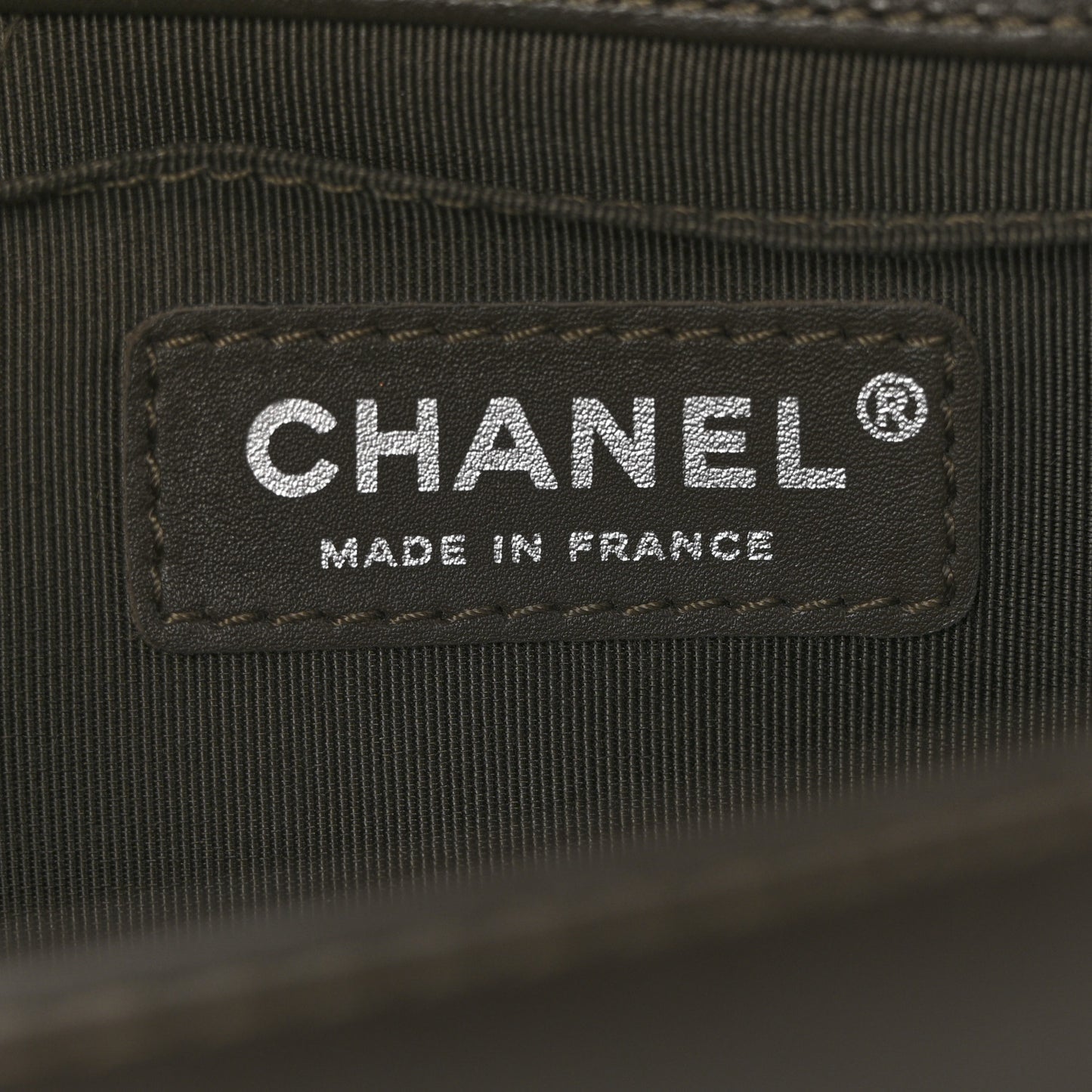 Calfskin Quilted Small Boy Top Handle Flap Grey Burgundy