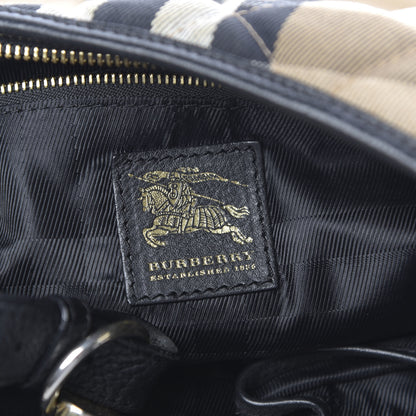 Burberry House Check Quilted Hoxton Hobo Black 6 of 13
