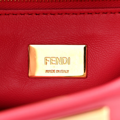 Fendi Nappa Stacked Bar Mini Peekaboo Iconic Satchel Lampone 7 of 15