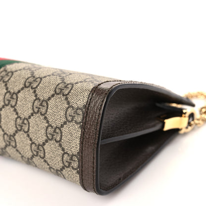 Gucci GG Supreme Monogram Web Small Ophidia Chain Shoulder Bag Brown 9 of 9
