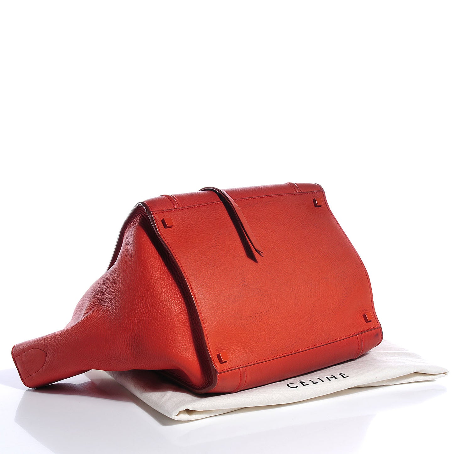 Supple Calfskin Medium Phantom Luggage Orange