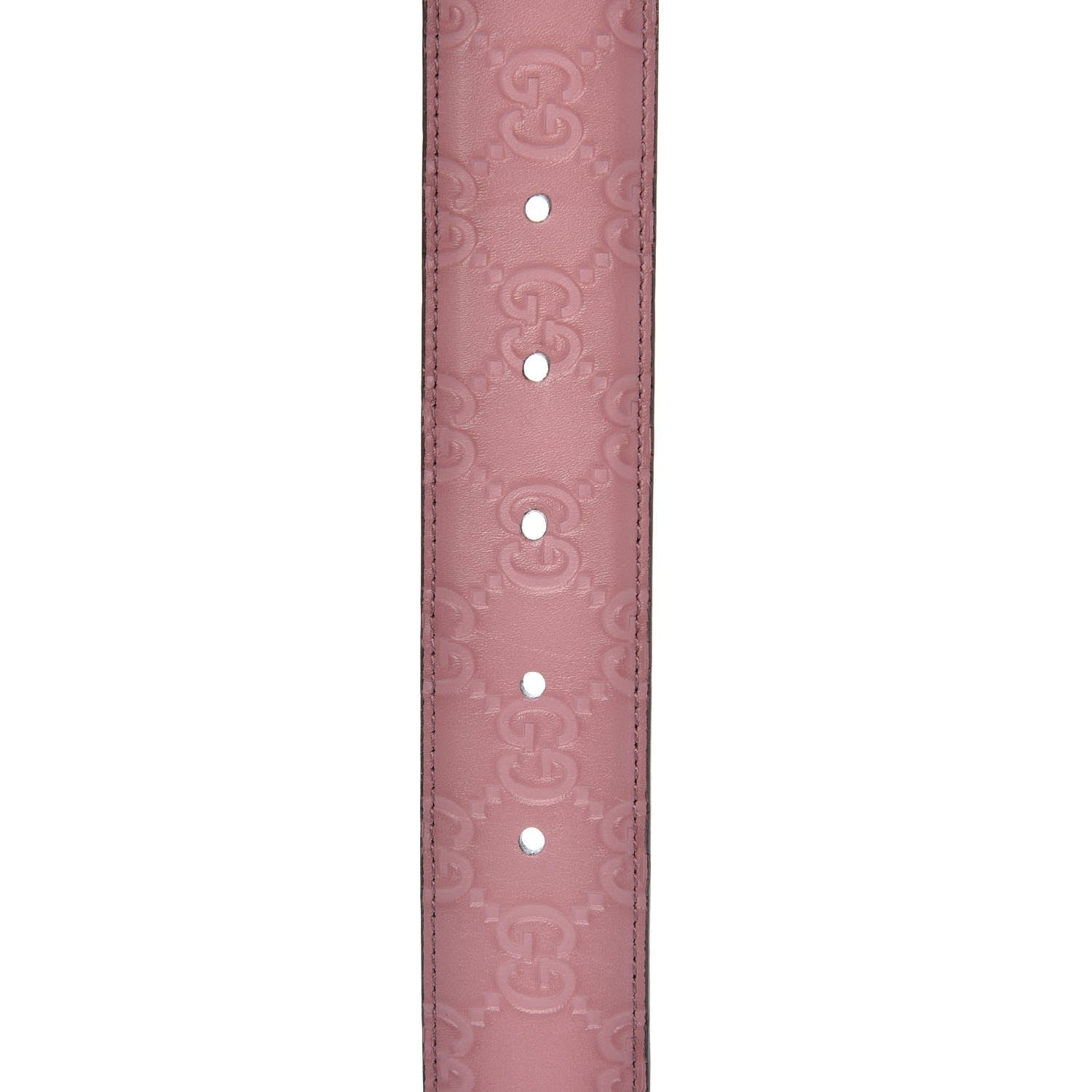 Gucci Guccissima Signature Interlocking G 37mm Belt 100 40 Rose Baby Candy 8 of 10