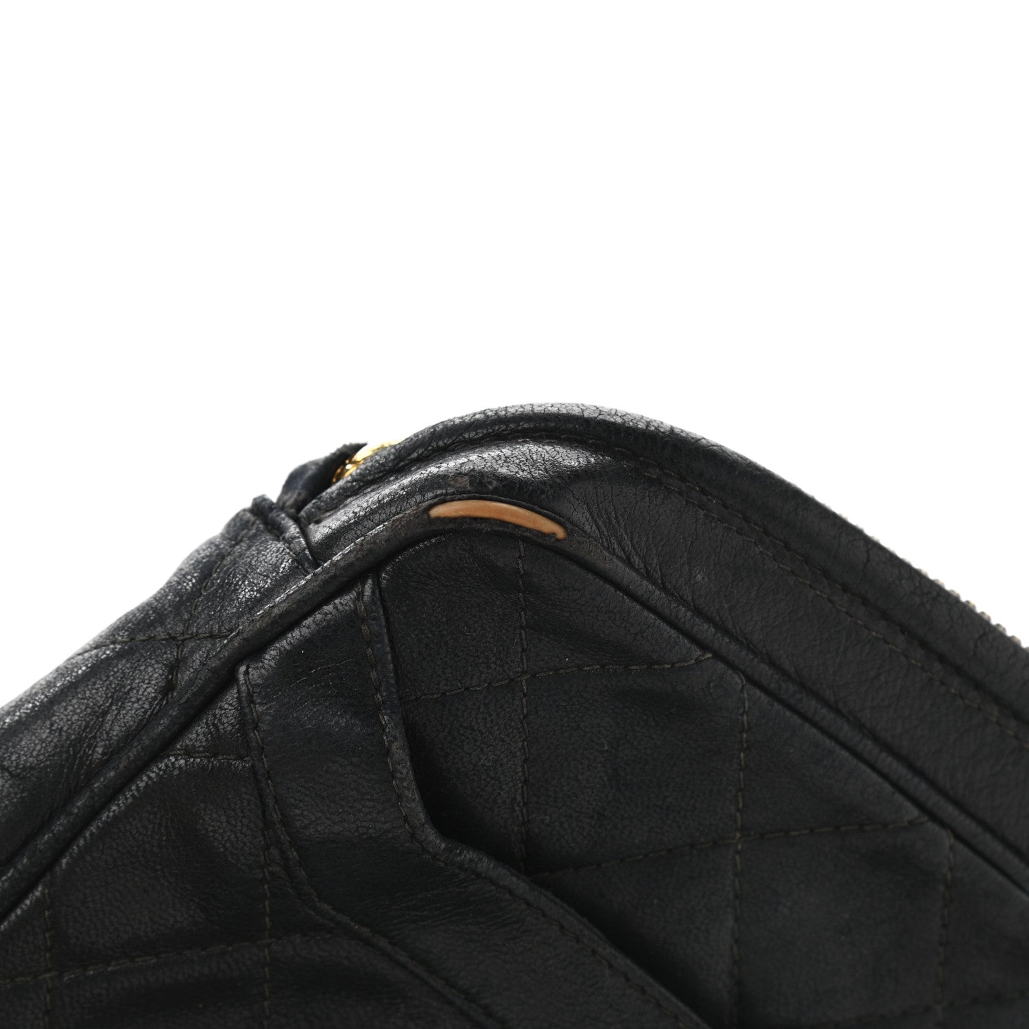 Chanel Lambskin Quilted CC Tassel Camera Case Black 10 of 15