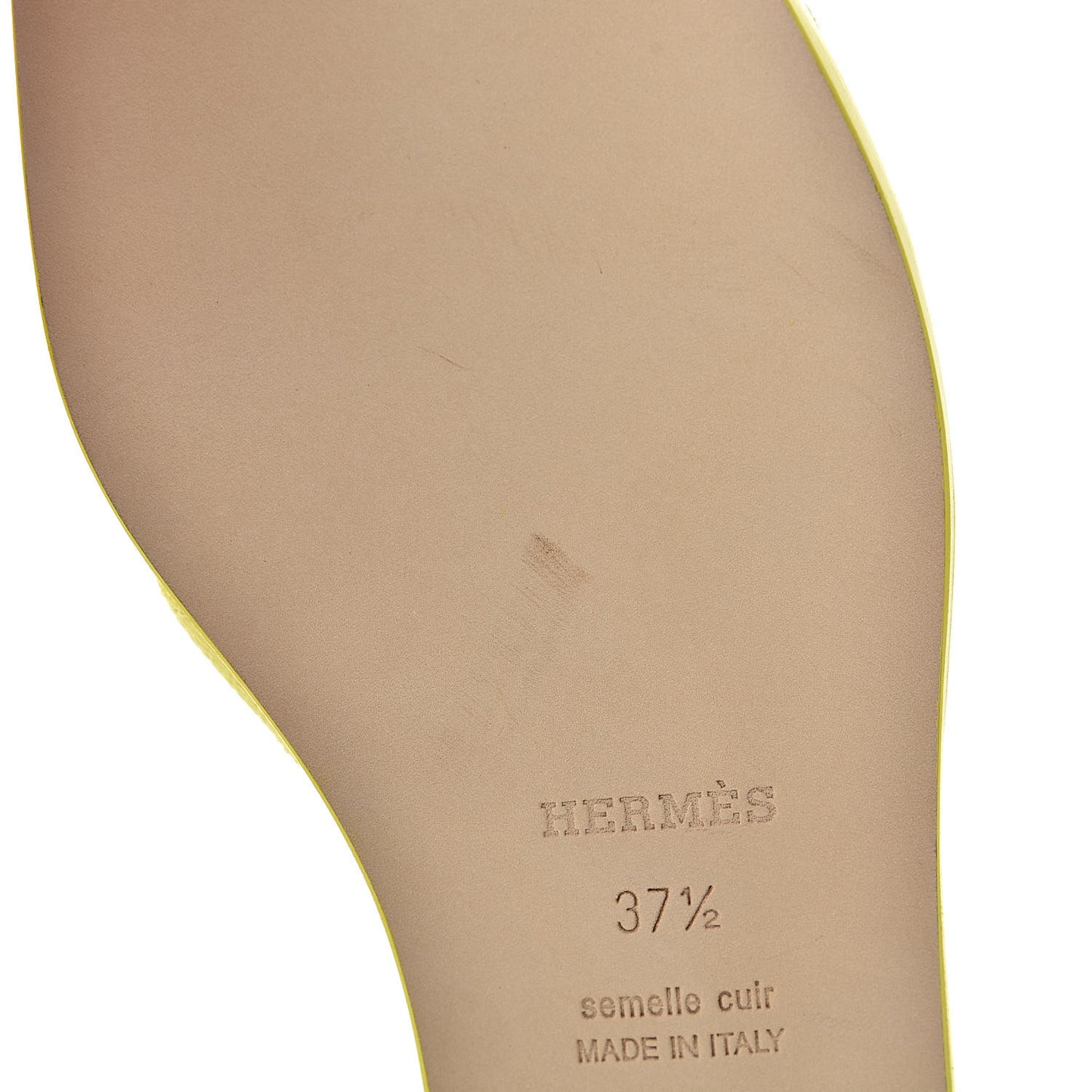 Epsom Oran Sandals 37.5 Jaune Pollen