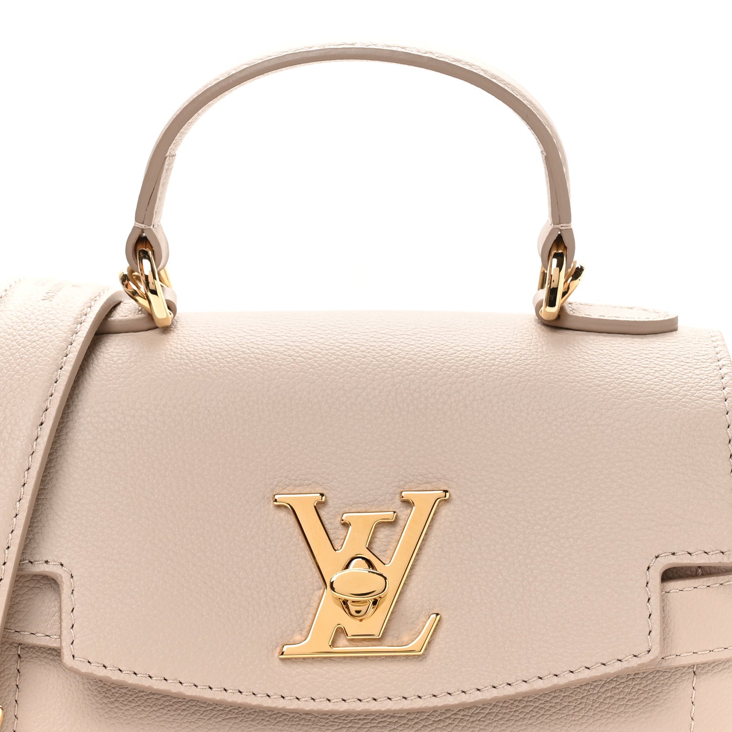 Soft Calfskin Mini Lockme Ever Greige