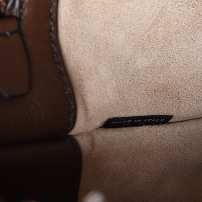 Prada City Calf Small Stitched Twin Pocket Tote Cacao 9 of 13