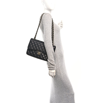 Chanel Caviar Quilted Jumbo Double Flap Black 3 of 19