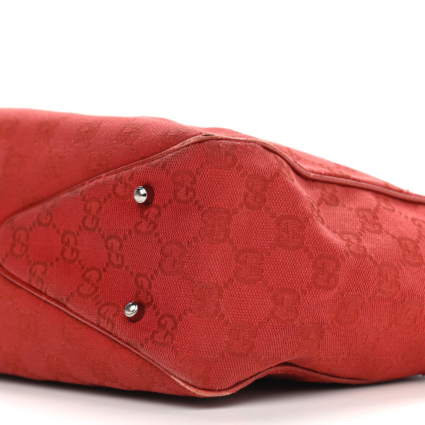 Monogram Medium Tote Red