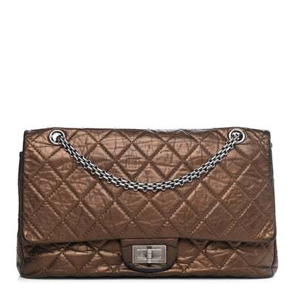 Chanel Metallic Aged Calfskin Quilted 2.55 Reissue 227 Flap Bronze 1 of 9