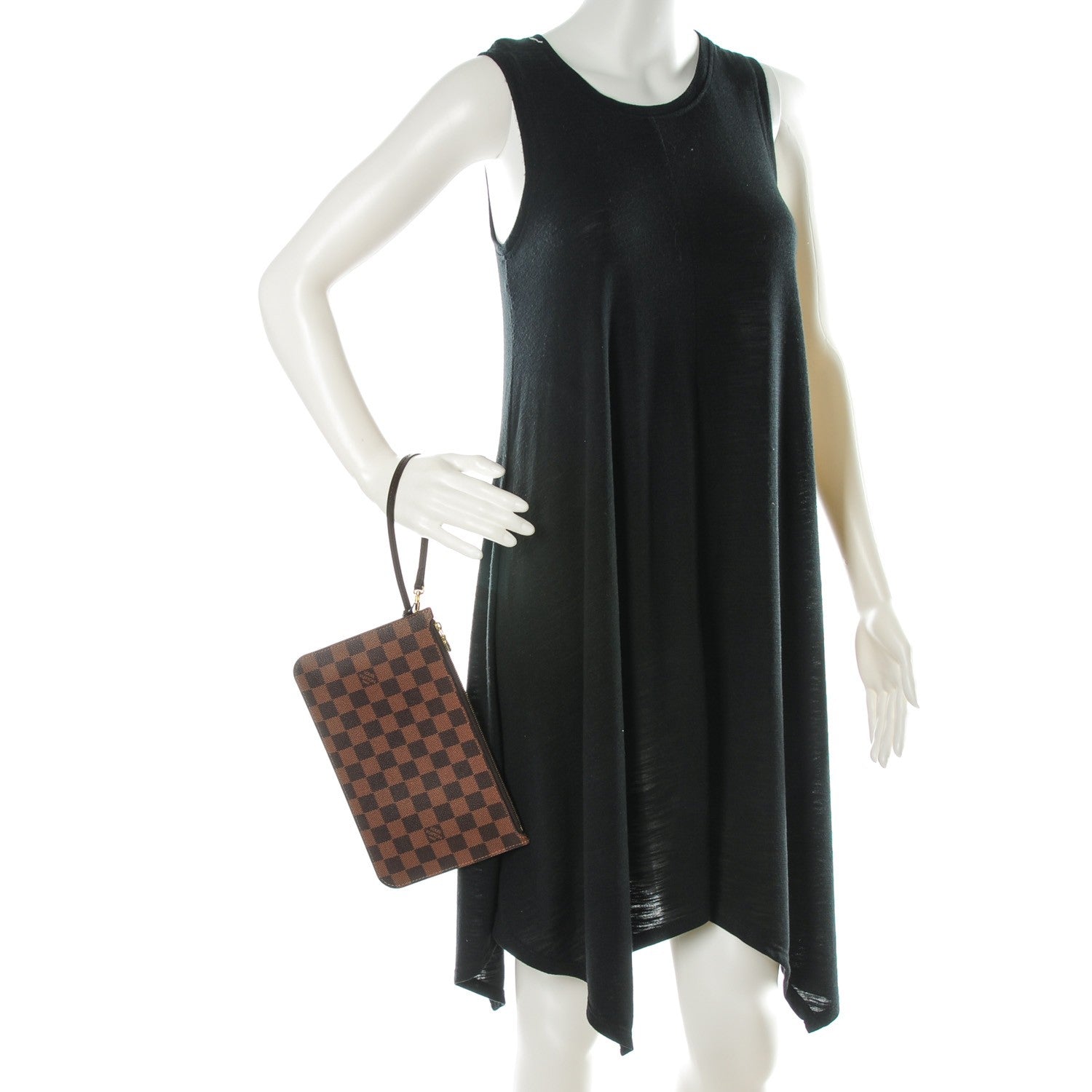 Louis Vuitton Damier Ebene Neverfull MM GM Pochette 2 of 8