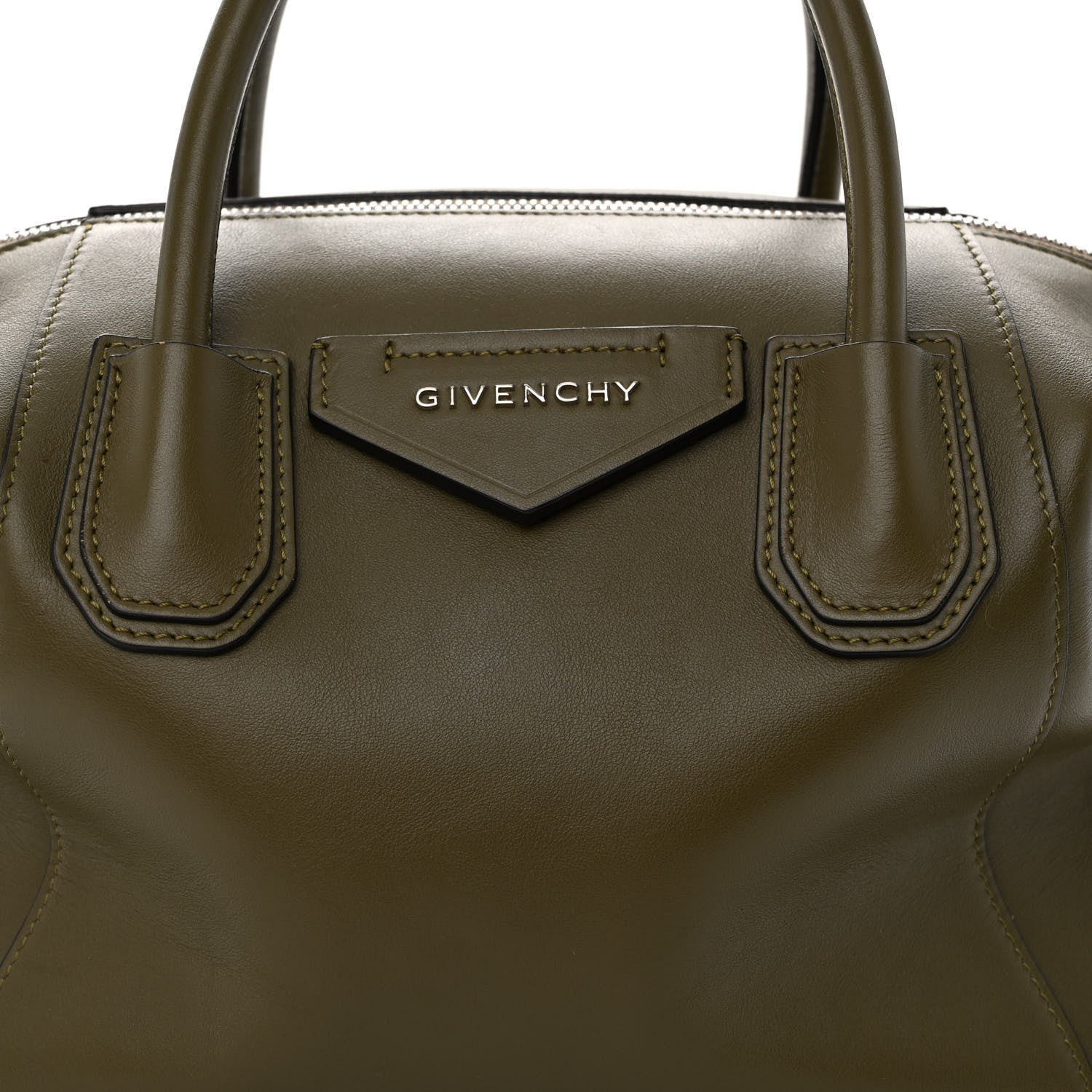 Givenchy Smooth Calfskin Small Soft Antigona Dark Khaki 7 of 10