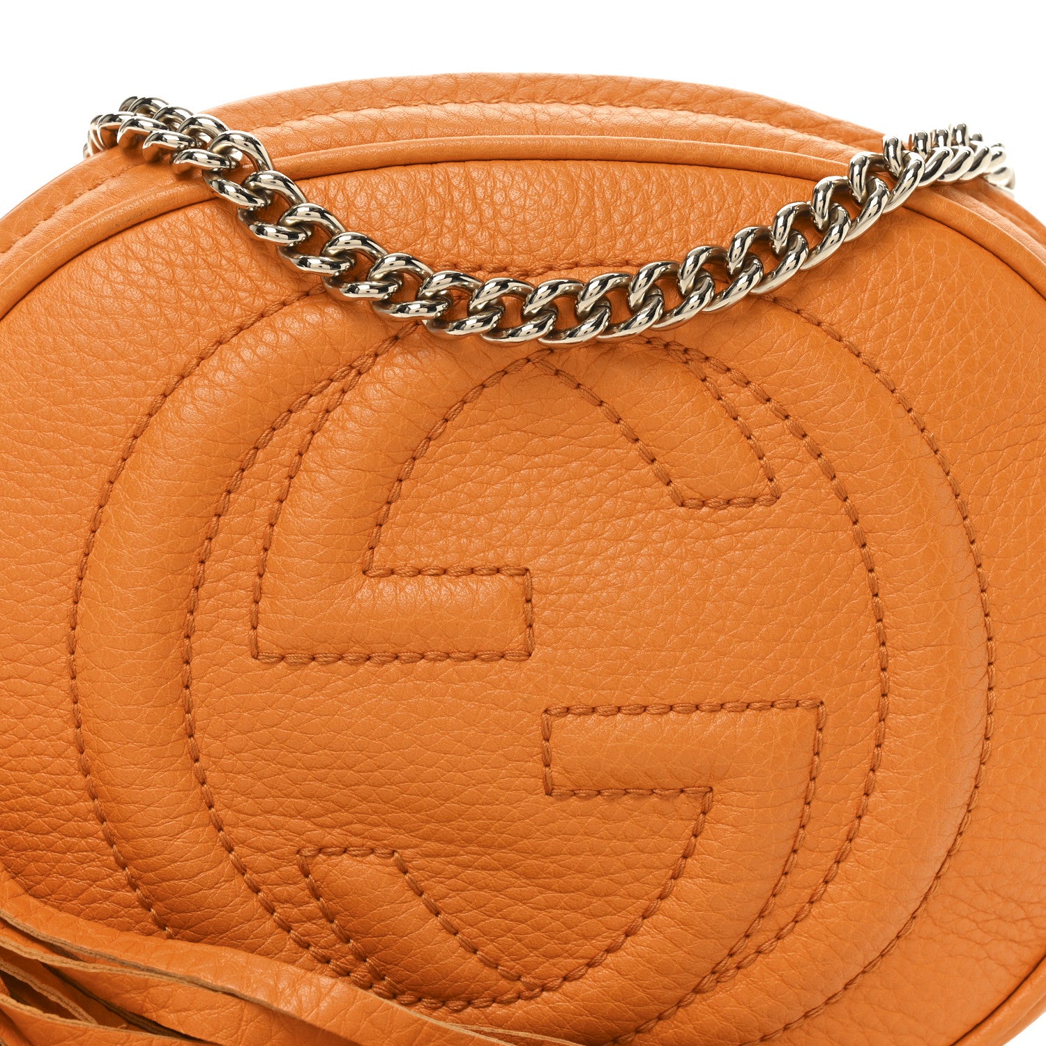 Gucci Cellarius Calfskin Mini Soho Chain Bag Curcuma 8 of 10