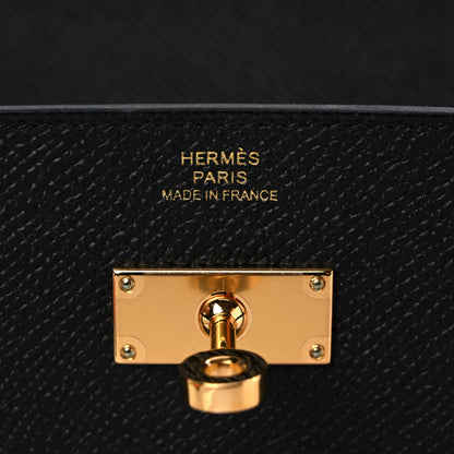 Hermes Epsom Kelly Wallet To Go Black 6 of 9