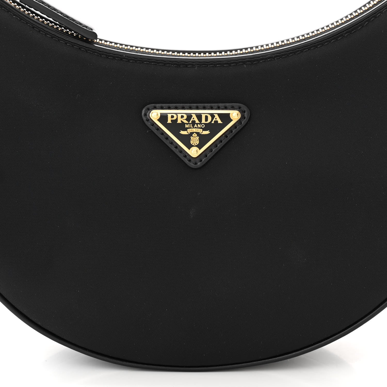 Prada Re-Nylon Spazzolato Arque Shoulder Bag Black 7 of 10