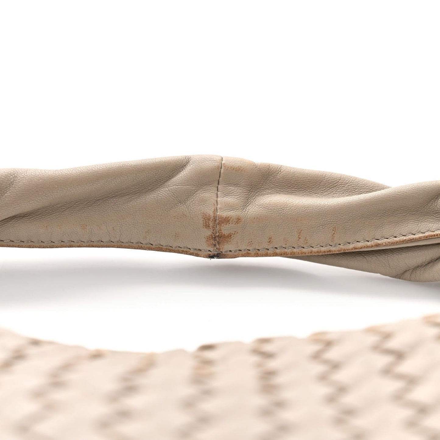 Nappa Intrecciato Medium Veneta Hobo Fume