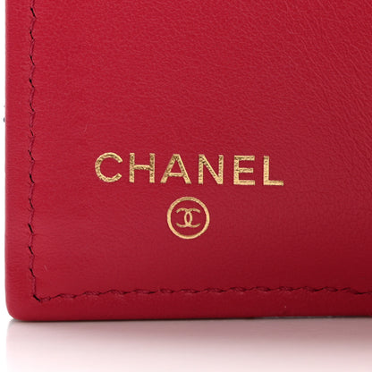 Chanel Caviar Metal Perforated Quilted Small CC Flap Wallet Navy 6 of 14