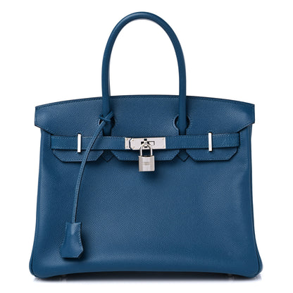 Hermes Epsom Birkin 30 Bleu Thalassa 1 of 15