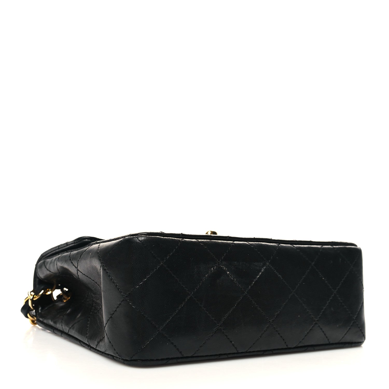 Chanel Lambskin Quilted Mini Square Flap Bag Black 4 of 12