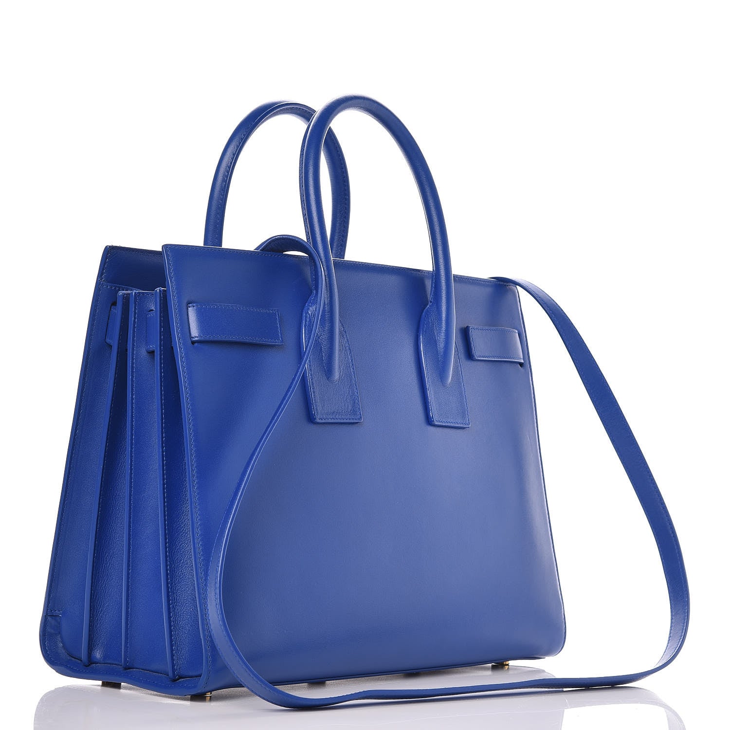 Saint Laurent Calfskin Small Sac De Jour Blue Majorelle 3 of 10