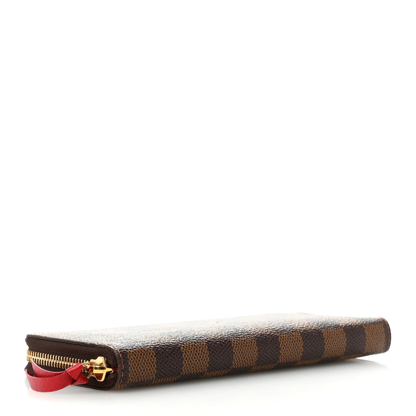 Damier Ebene Clemence Wallet Cherry