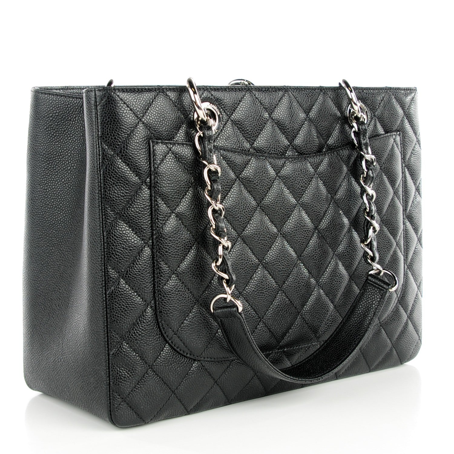 Chanel Caviar Quilted Grand Shopping Tote GST Black 3 of 7