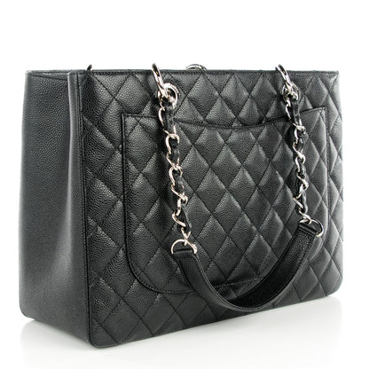 Chanel Caviar Quilted Grand Shopping Tote GST Black 3 of 7
