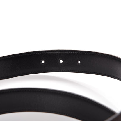 Hermes Box Togo 32mm H Belt 85 Black Chocolate 5 of 8