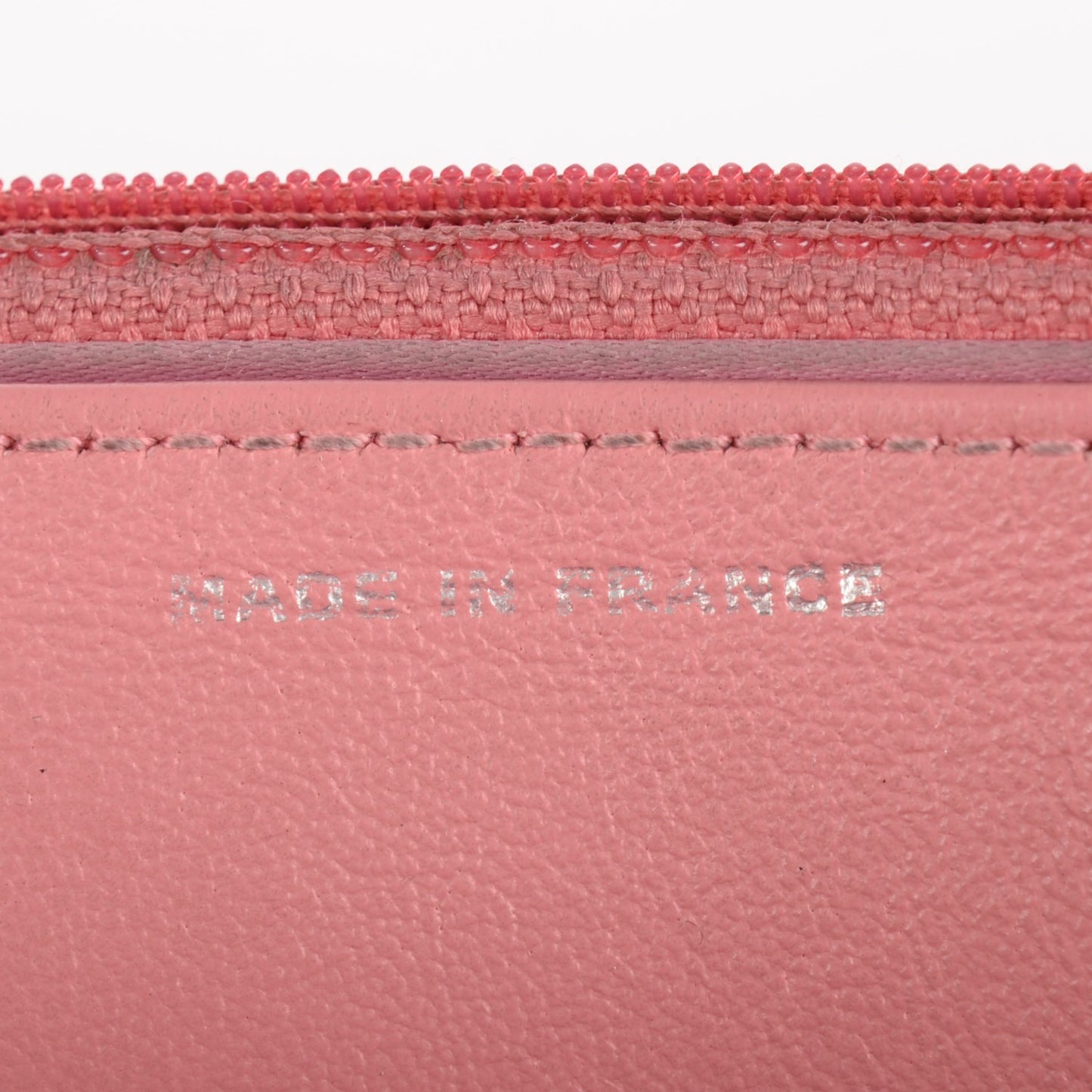 Lambskin Camellia Embossed Wallet on Chain WOC Pink