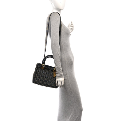 Christian Dior Calfskin Cannage Studded Medium Supple Lady Dior Black 2 of 10