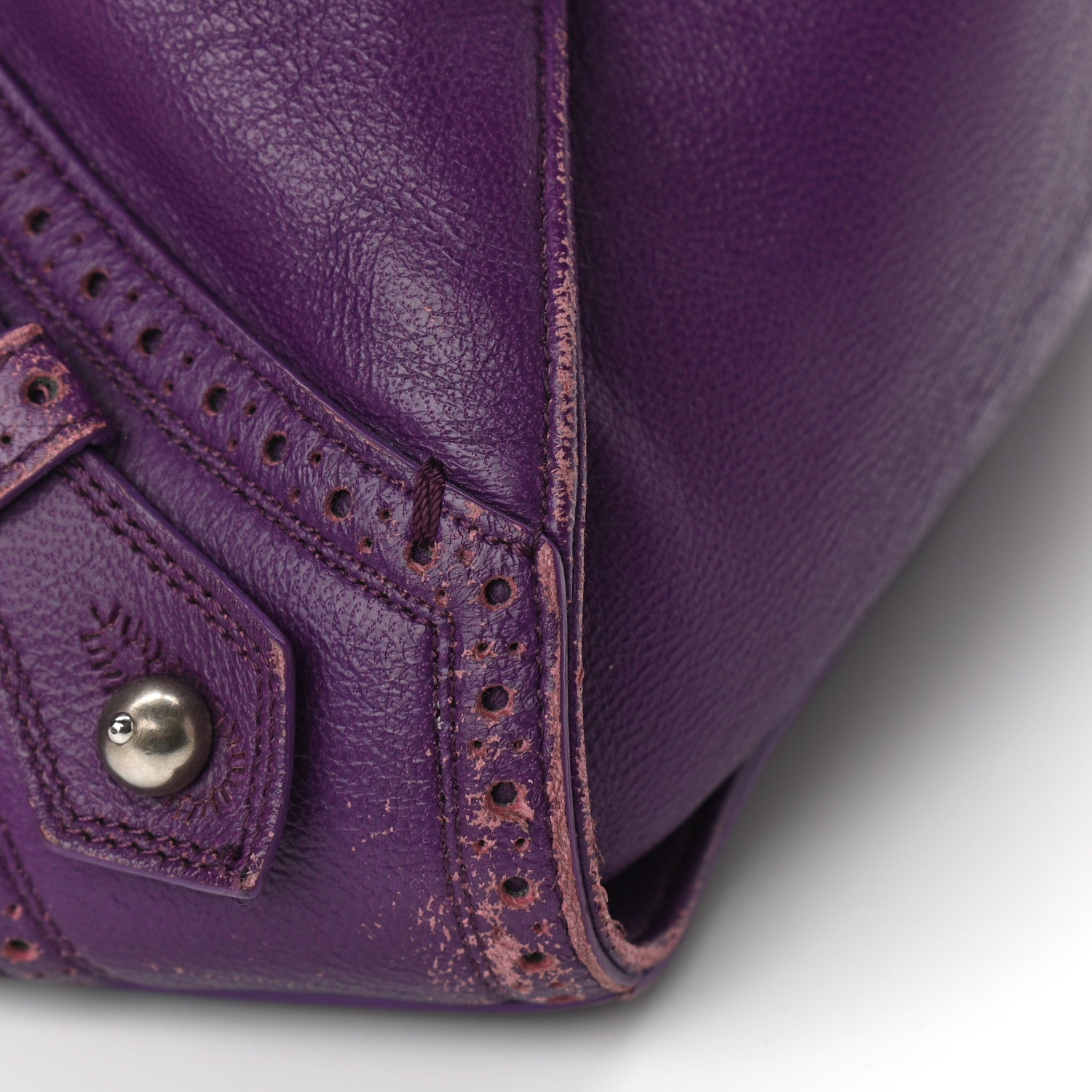 Balenciaga Agneau Classic Silver Hardware Riva Velo Purple 14 of 14