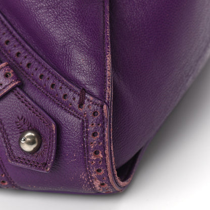 Balenciaga Agneau Classic Silver Hardware Riva Velo Purple 14 of 14