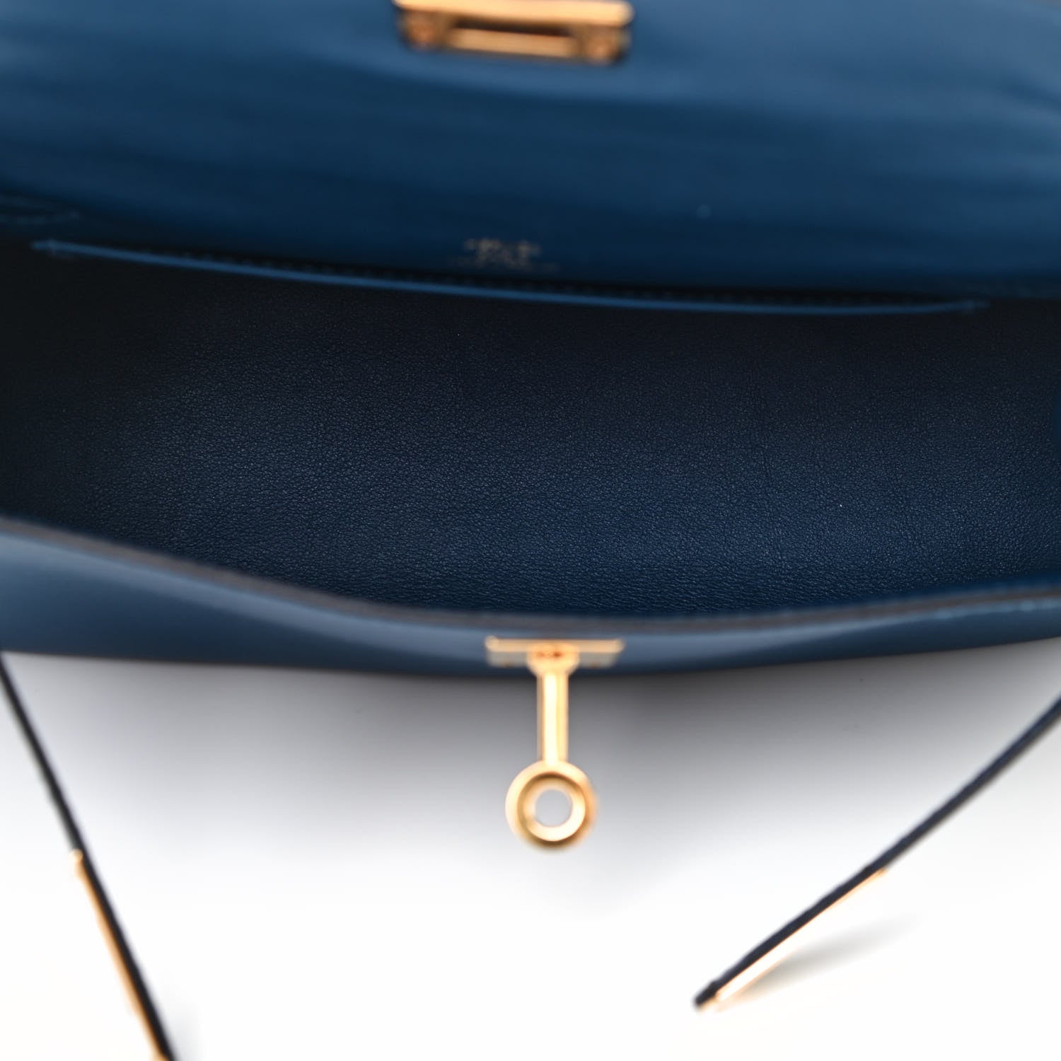 Hermes Swift Kelly Pochette Clutch Deep Bleu 5 of 7
