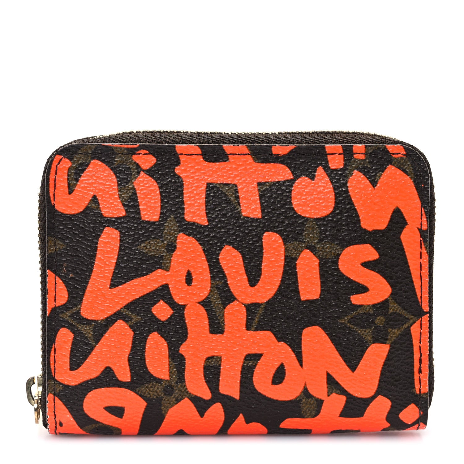 Louis Vuitton Monogram Graffiti Zippy Coin Purse Orange 1 of 6