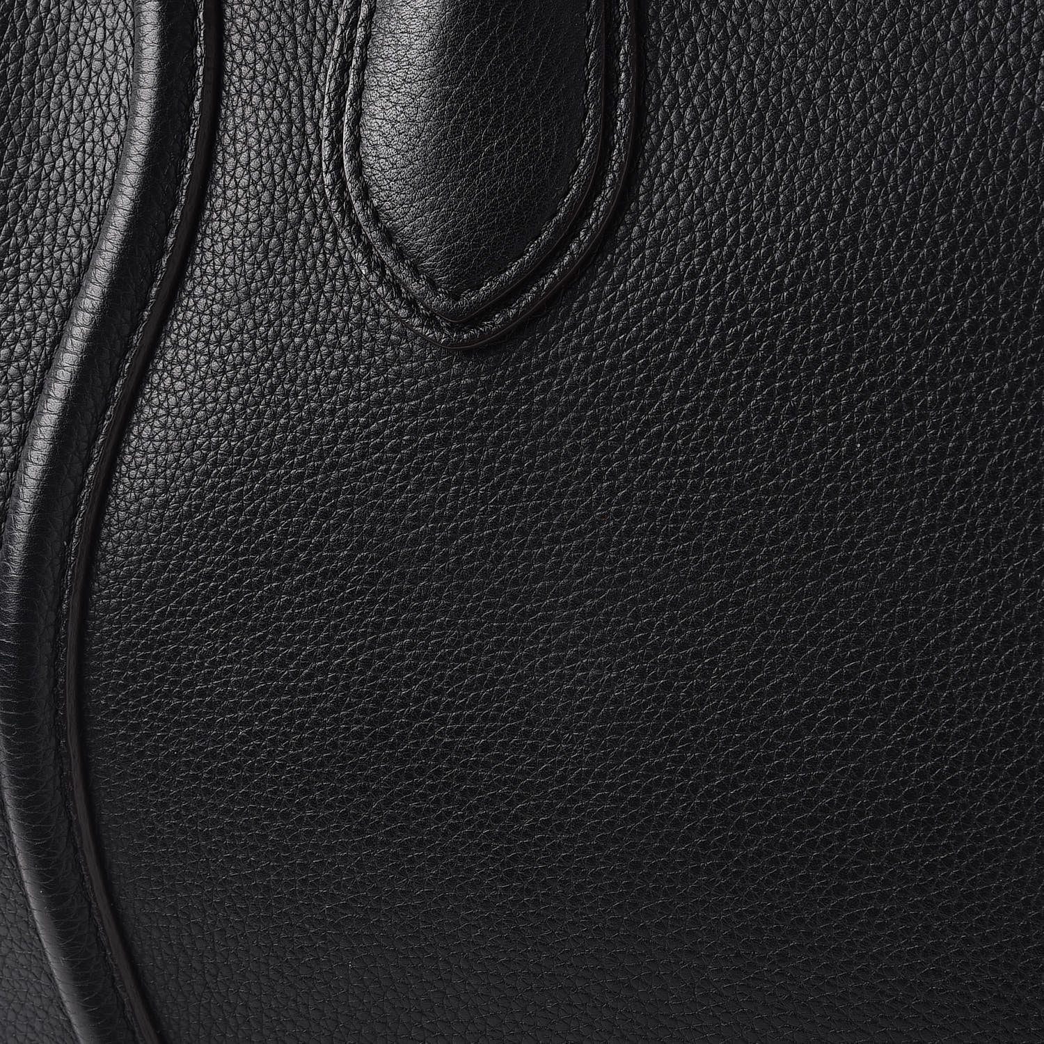 Celine Drummed Calfskin Mini Luggage Black 10 of 13
