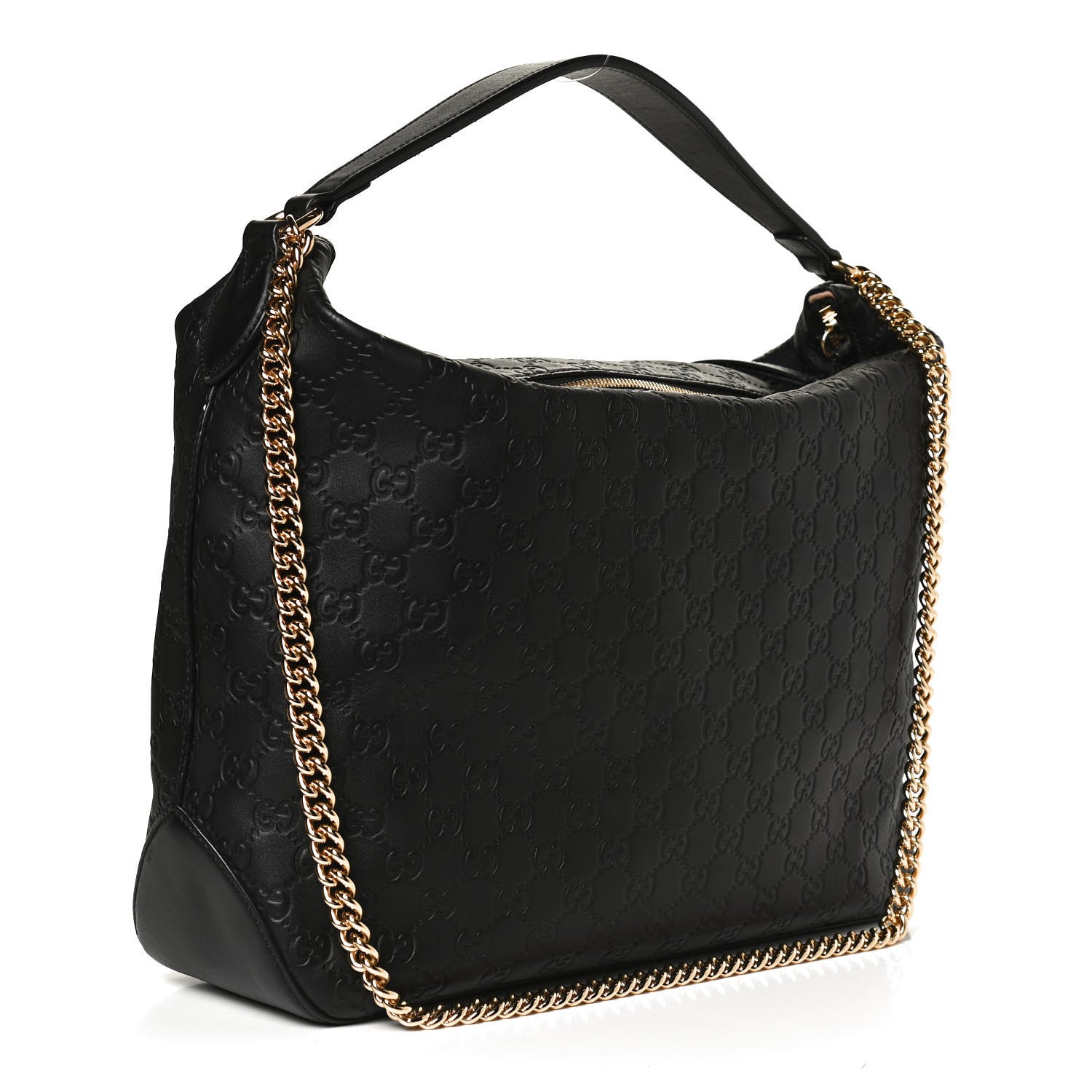 Gucci Guccissima Signature Large Linea A Hobo Black 3 of 14