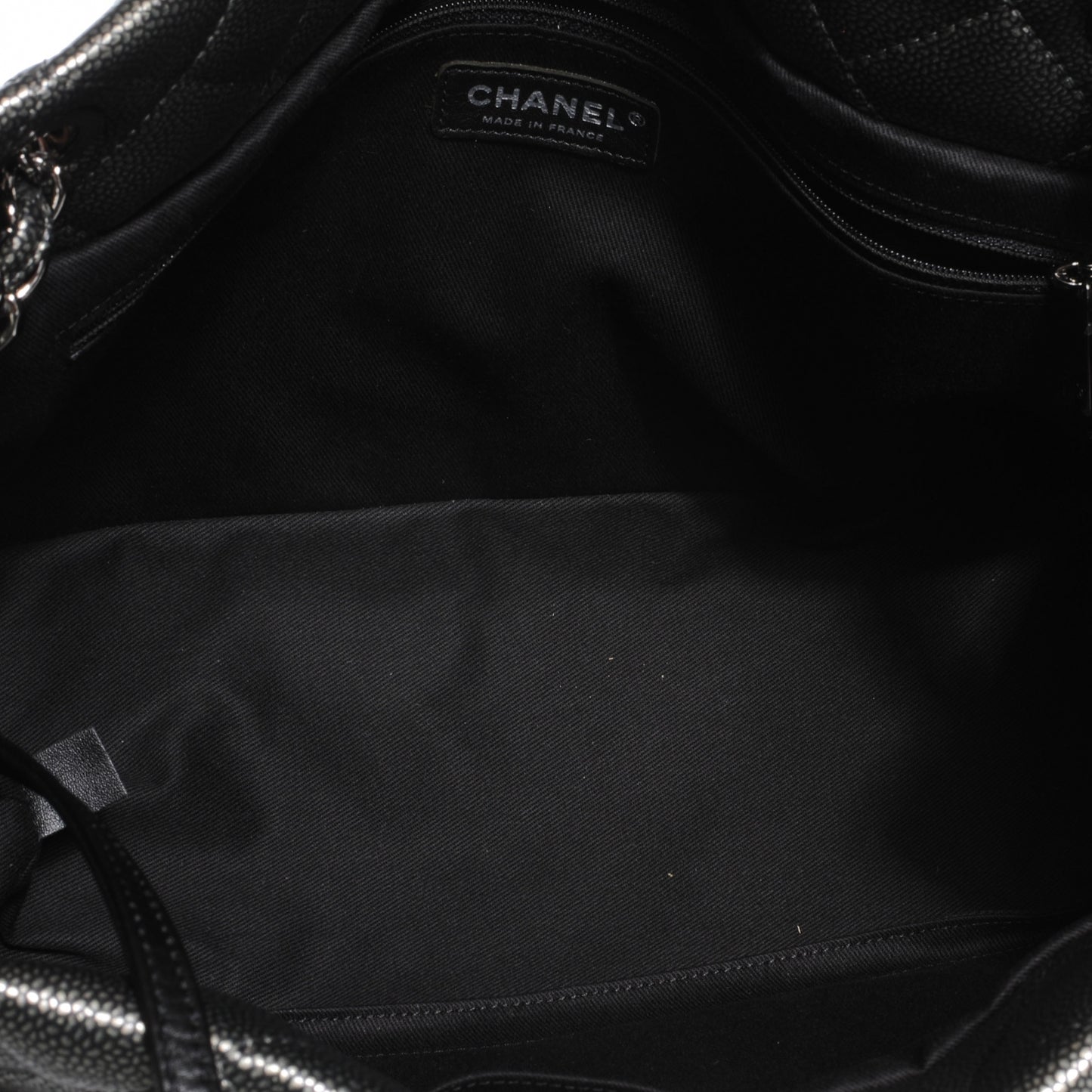 Caviar Timeless CC Tote Dark Silver