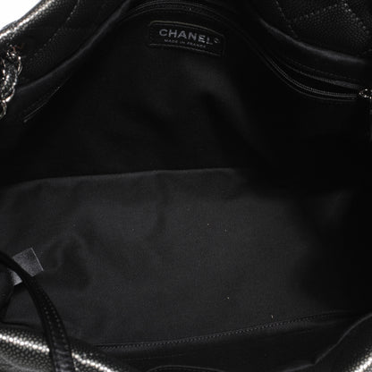 Chanel Caviar Timeless CC Tote Dark Silver 5 of 7