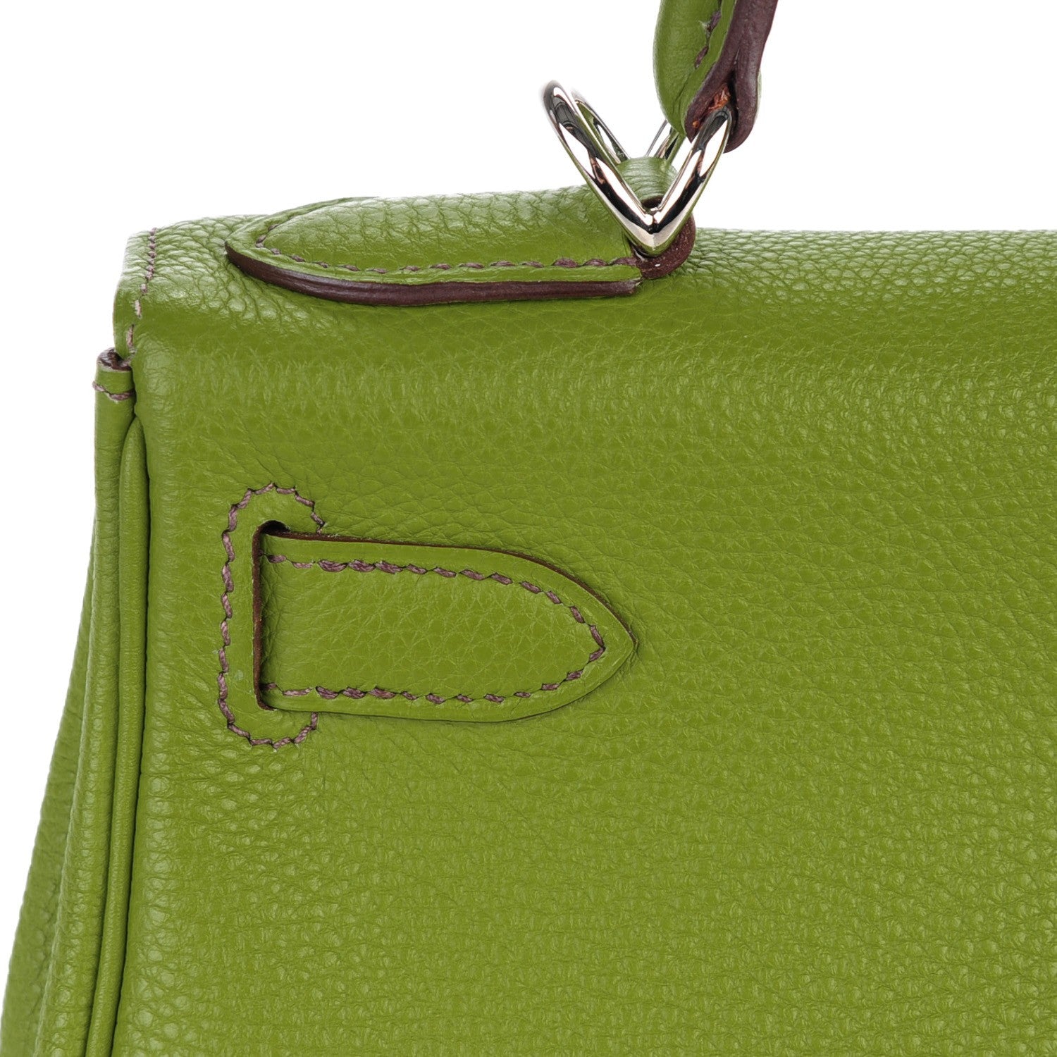 Hermes Taurillon Clemence Kelly Retourne 28 Vert Anis 14 of 27