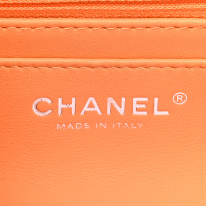 Chanel Lambskin Quilted Mini Square Flap Light Orange 6 of 12