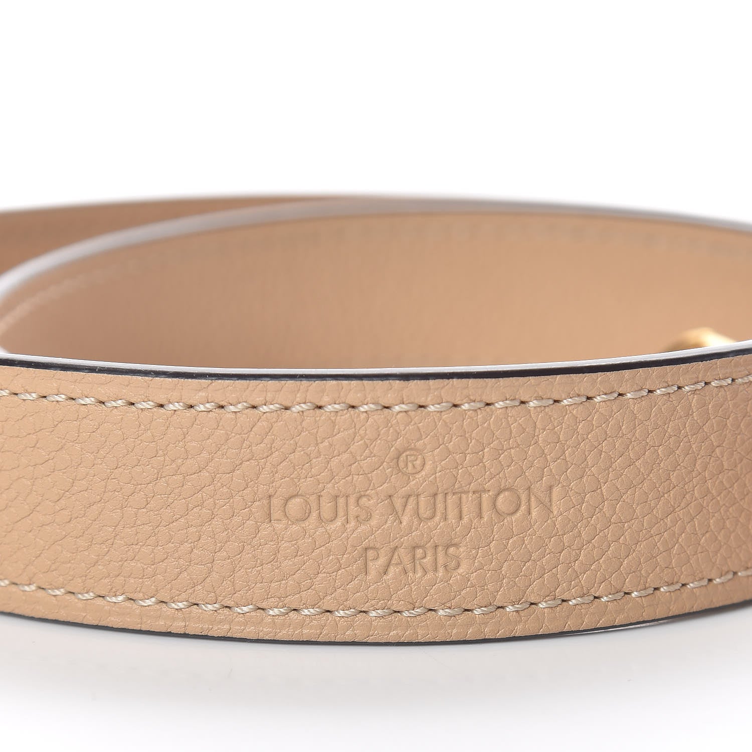 Louis Vuitton Calfskin Bagatelle Shoulder Strap Dune 3 of 3