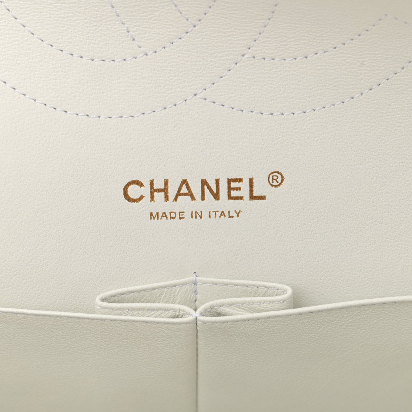 Caviar Quilted Jumbo Double Flap White