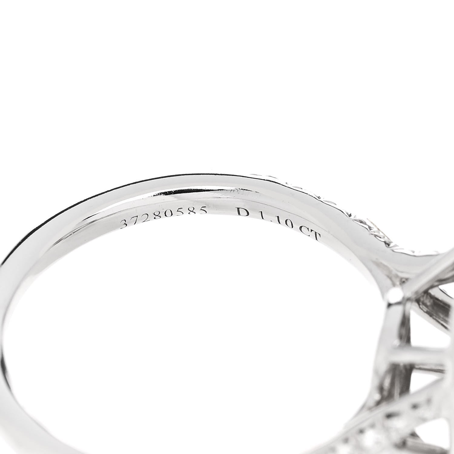 Tiffany Platinum Diamond 1.10ct Soleste Cushion Cut Double Halo Engagement Ring 49 5 6 of 7