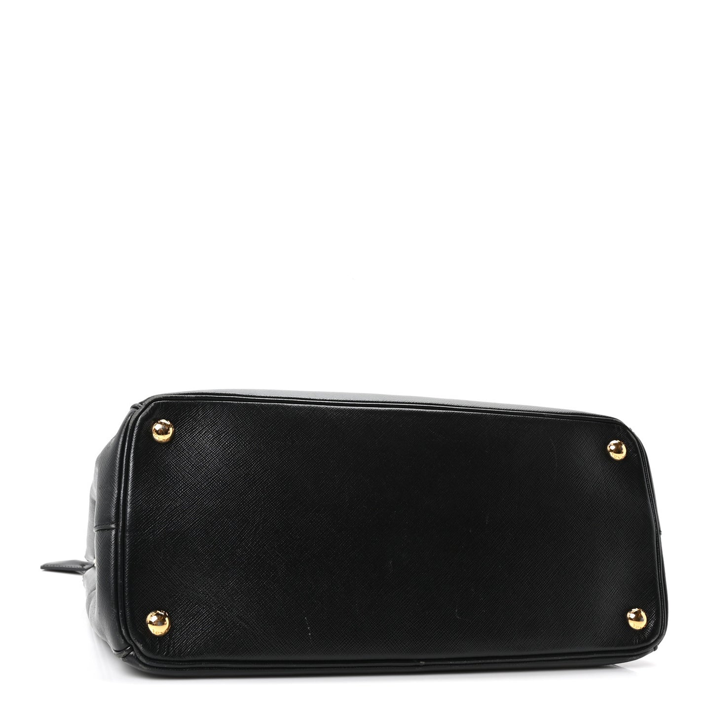 Saffiano Medium Galleria Double Zip Tote Black