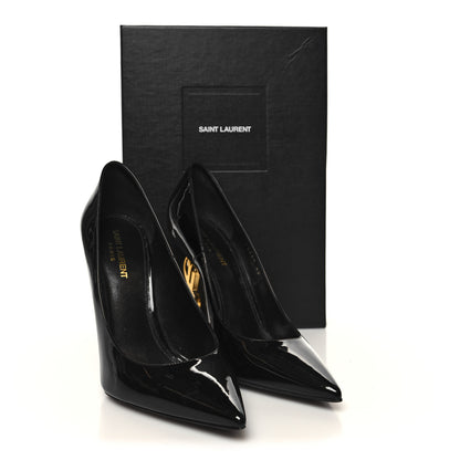 Saint Laurent Patent Opyum 110 Pumps 40 Black Gold 9 of 9