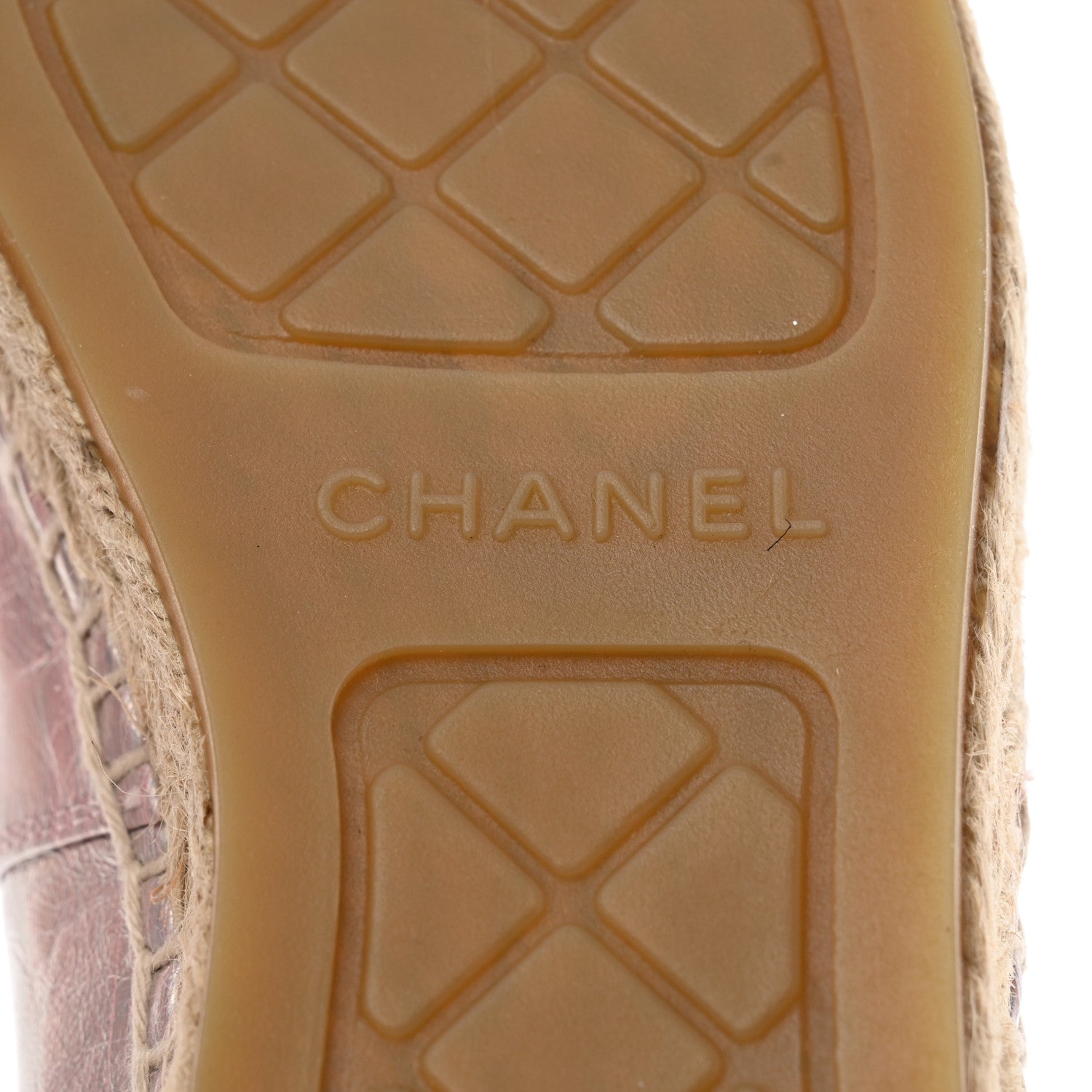 Chanel Laminated Lambskin Grosgrain Embroidered CC Espadrilles 39 Pink Silver Black 6 of 9