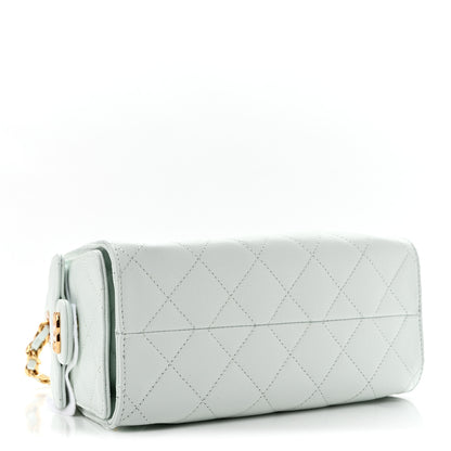 Chanel Caviar Quilted Mini Chanel 25 Handbag Light Blue 6 of 21