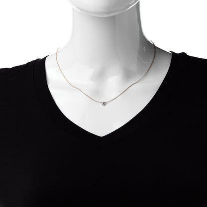 Tiffany 18K Rose Gold Diamond .21ct Elsa Peretti Diamonds by the Yard Pendant Necklace 2 of 6