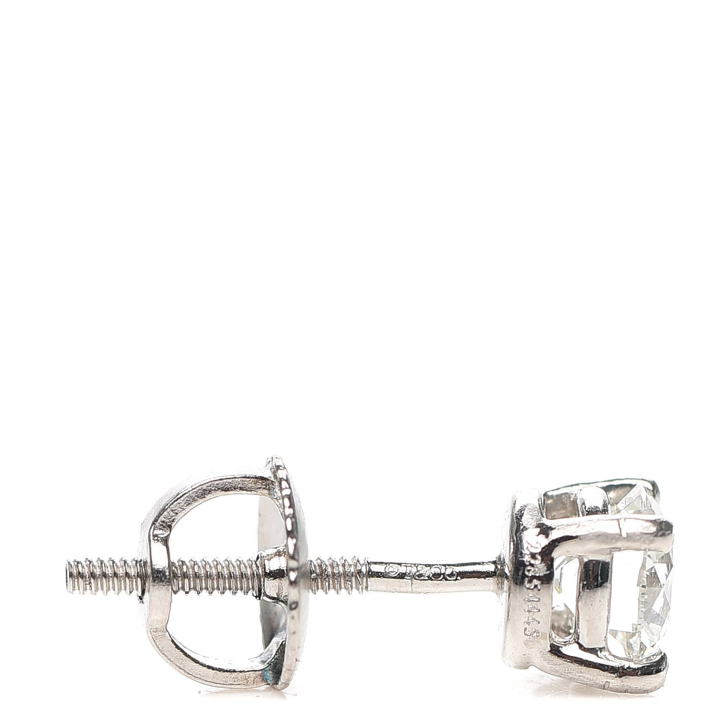 Platinum Diamond .80ctw Solitaire Earrings